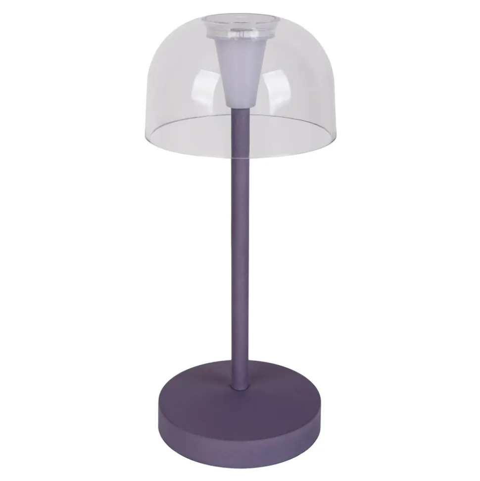 Näve 2er-Set Akku-/Tischleuchte "GOMBA" H: 18,5cm brombeere