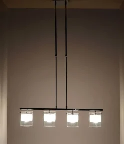 Pendelleuchte HW176, Deckenleuchte Hängeleuchte Deckenlampe, 4-flammig
