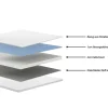 riess-ambiente Boxbett PARIS 180x200cm grau Samt mit Stauraum inkl. Matratze und Topper