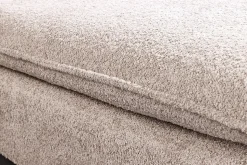 riess-ambiente Hocker HEAVEN - groß 100cm champagner beige Bouclé Polsterhocker Federkern pflegeleicht