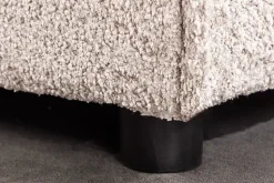 riess-ambiente Hocker HEAVEN - groß 100cm champagner beige Bouclé Polsterhocker Federkern pflegeleicht