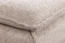 riess-ambiente Hocker HEAVEN - groß 100cm champagner beige Bouclé Polsterhocker Federkern pflegeleicht