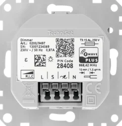 TechniSat Dimmschalter-Einsatz | Z-Wave Unterputz-Schalter für Merten System M