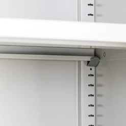 tectake® Aktenschrank, aus pulverbeschichtetem Stahl, 4 höhenverstellbare Einlegeböden, 180 x 90 x 40 cm