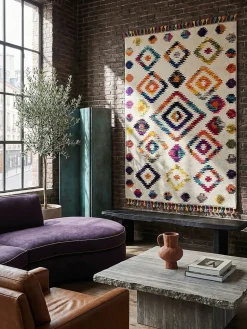 Teppich abstrakt Bunt 80 x 150 cm - ARUN | Kadima Design