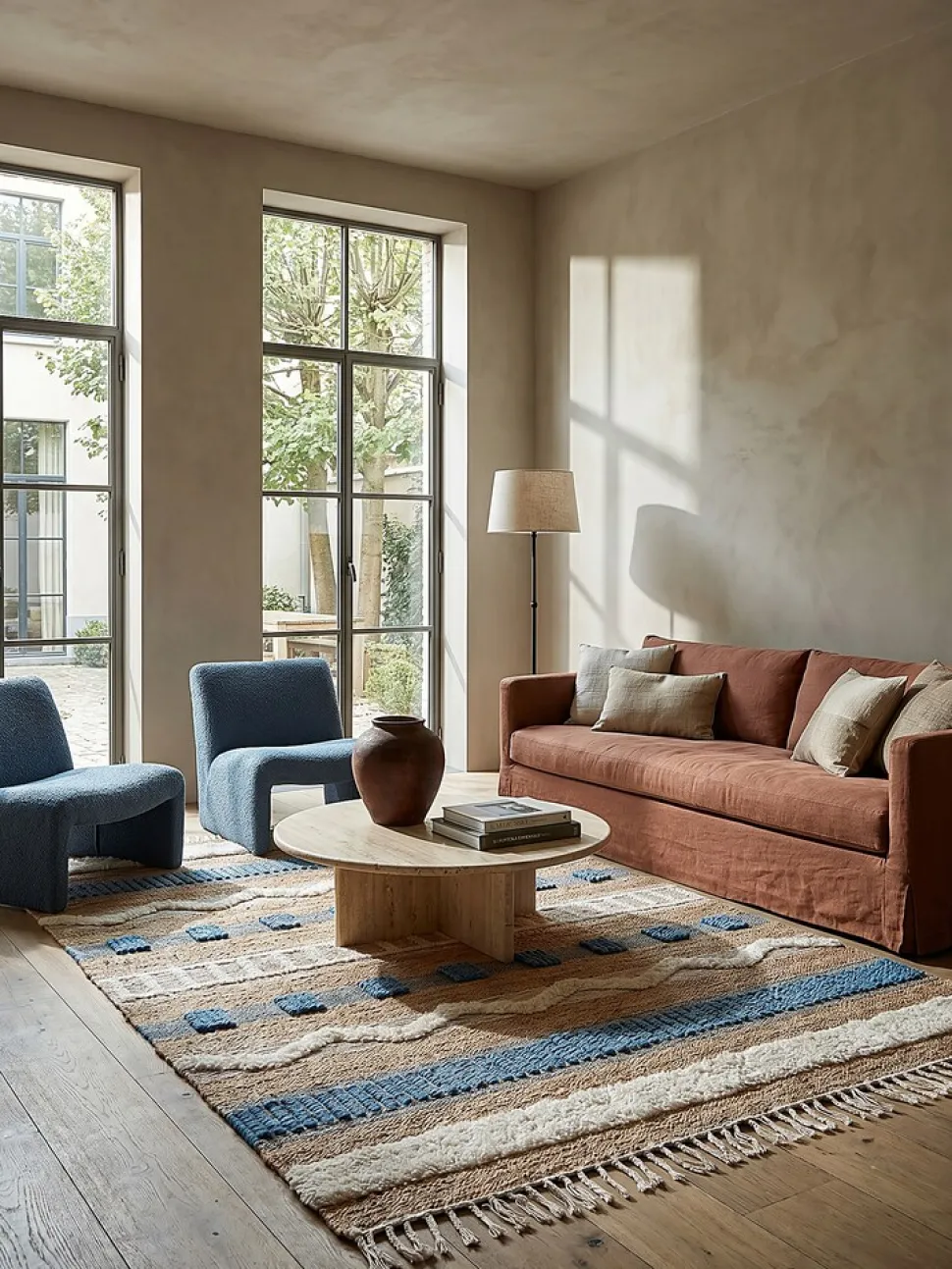 Teppich gestreift Bunt 200 x 290 cm - WHARFE | Kadima Design