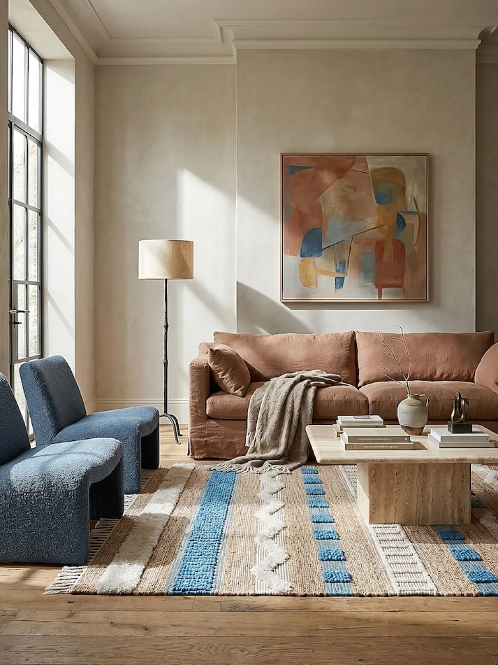 Teppich gestreift Bunt 200 x 290 cm - WHARFE | Kadima Design