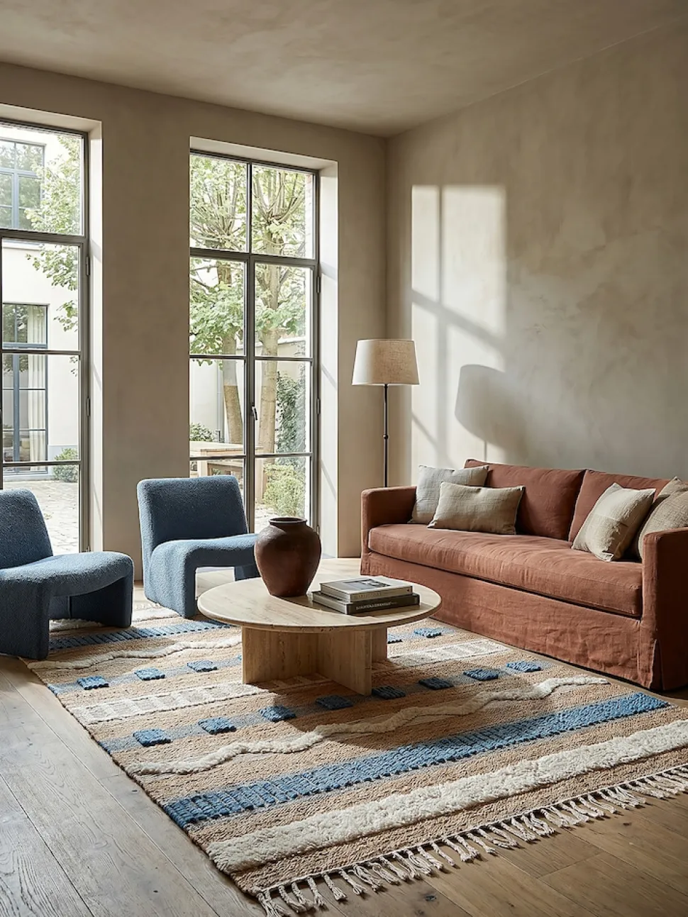 Teppich gestreift Bunt 200 x 290 cm - WHARFE | Kadima Design