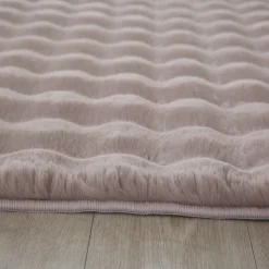 Teppich Hochflor Waschbar NAUDERS in Beige, einfarbig, 80 x 150 cm