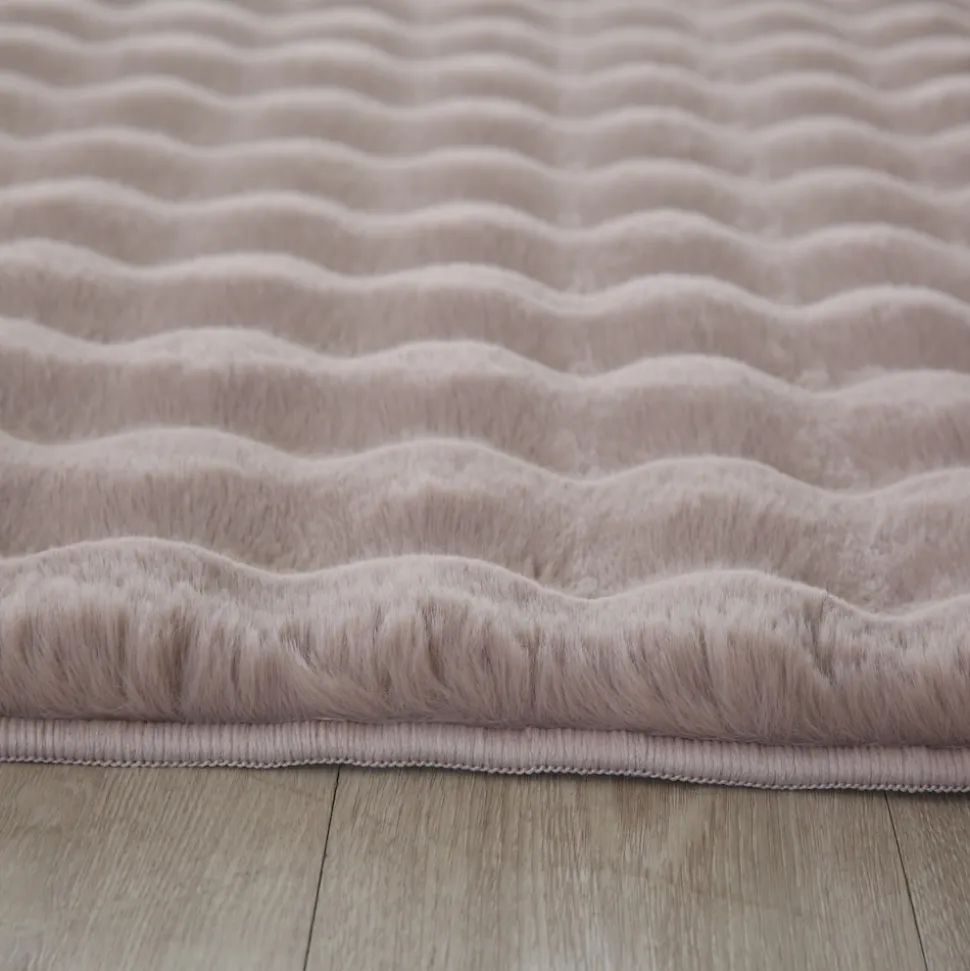 Teppich Hochflor Waschbar NAUDERS in Beige, einfarbig, 80 x 150 cm