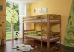 TiCAA Etagenbett "Lupo" Buche Natur