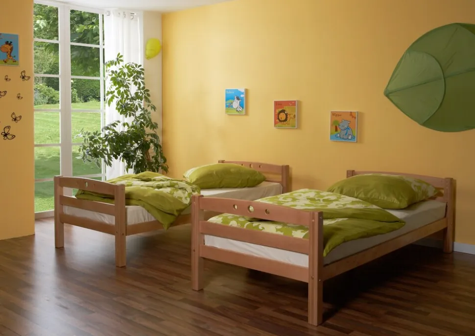 TiCAA Etagenbett "Lupo" Buche Natur