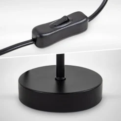 Tischleuchte, schwarz-gold, 1xE27/40W max. exkl.