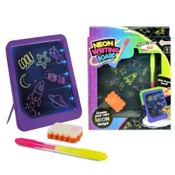 Toi-Toys 48059A - Neon beleuchtete Schreibtafel (mit Marker und Schwamm) Tafel schreiben malen zeichnen writing board