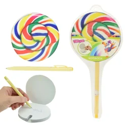 Toi-Toys 46589A - Notizbuch - Lutscher inkl. Kugelschreiber Notebook with pen Notizen Lolly Pop