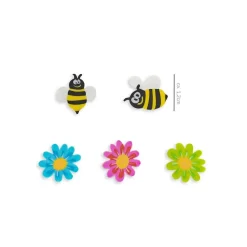 Trendhaus 956958 - Meine Bienen-Freunde - Mini Radierer im Glas Radiergummis Eraser Schreibwaren
