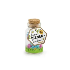 Trendhaus 956958 - Meine Bienen-Freunde - Mini Radierer im Glas Radiergummis Eraser Schreibwaren