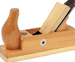 Ulmia Holzhobel / Putzhobel mit Weiü?buchensohle/Doppeleisen, Putzen von Vollholz