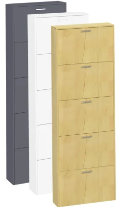 VCM Holz Regal Kipper Schuhregal Schuhschrank Schuhkipper 5 Sulos XL