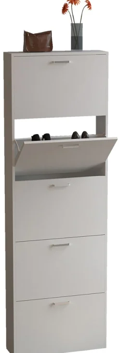 VCM Holz Regal Kipper Schuhregal Schuhschrank Schuhkipper 5 Sulos XL