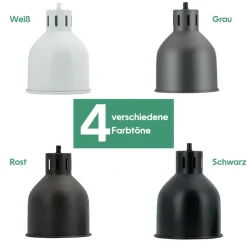 Venso EcoSolutions E27 SAGA Lampenschirm Schwarz, LED Pflanzenlampe E27 Pflanzenleuchte, LED Wachstumslampe, Anzuchtlampe Gemüse, Pflanzenlicht, Lampenschirm schwarz