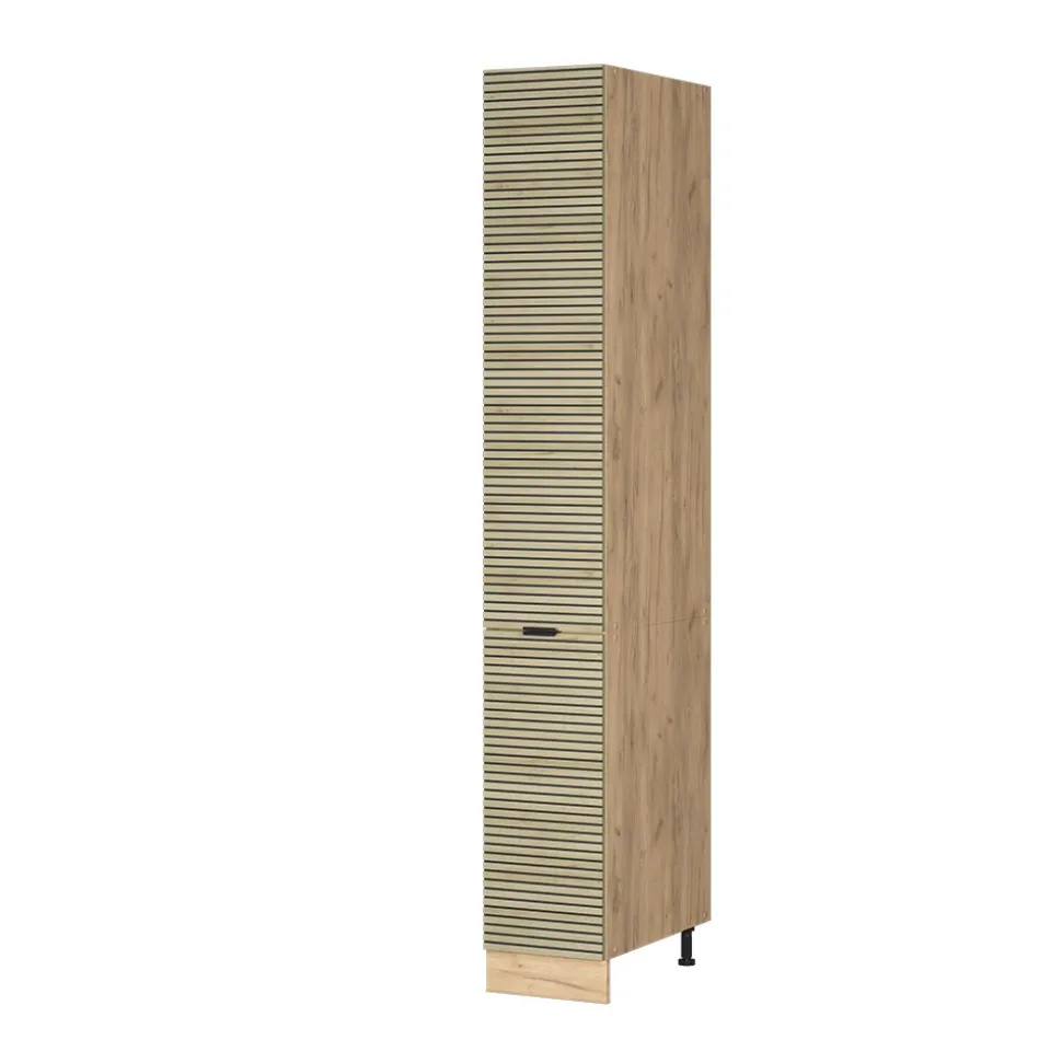 Vicco Apothekerhochschrank Fame-Line Eiche gefräst 30 cm