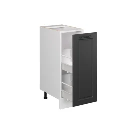 Vicco Apothekerunterschrank Küchenschrank Küchenzeile R-Line Landhaus 30 cm Weiß Anthrazit