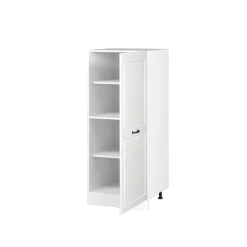 Vicco Backofenumbauschrank Küchenschrank Küchenzeile R-Line Landhaus 60 cm Weiß große Tür