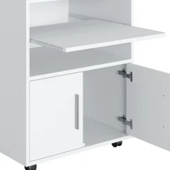 Vicco Büroschrank Rollcontainer Bürocontainer Novak Weiß Ablagefläche Schranktür