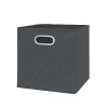 VICCO 2er Set Faltbox 30x30 cm anthrazit Faltkiste Aufbewahrungsbox Regalkorb