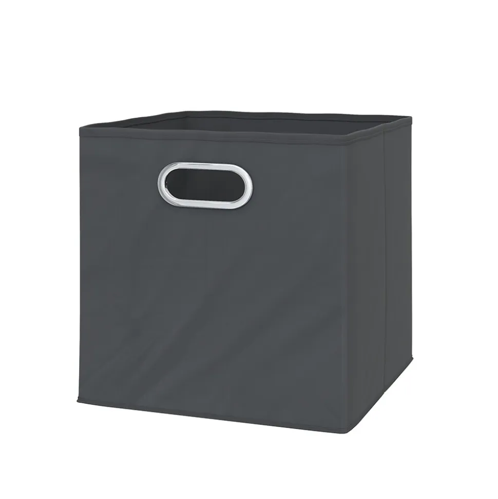 VICCO 2er Set Faltbox 30x30 cm anthrazit Faltkiste Aufbewahrungsbox Regalkorb