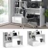 VICCO Schreibtisch LORIS Weiß Computer Bürotisch PC Regal Schublade Arbeitstisch
