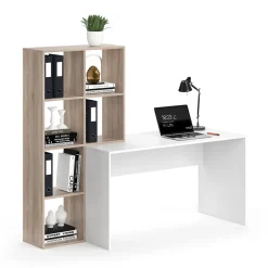 Vicco Schreibtisch mit Regal Mara Sonoma Raumteiler Computertisch Arbeitstisch