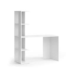 Vicco Schreibtisch Tower Weiß 122 x 55 cm mit 4 Fächern