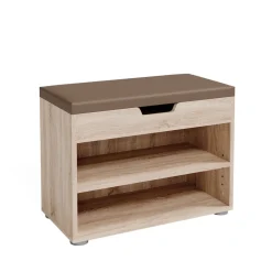 VICCO Schuhbank Schuhschrank Schuhablage Sitzbank Klappdeckel 6 Paar Sonoma