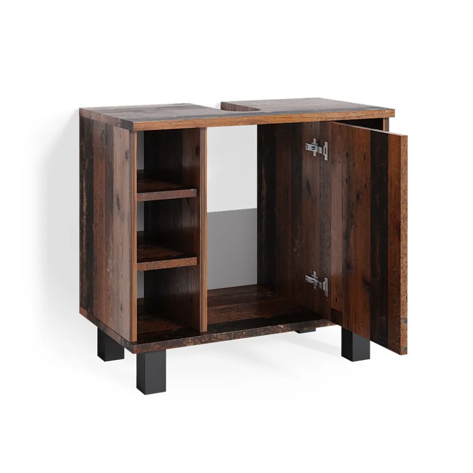 Vicco Waschtischunterschrank Badschrank Unterschrank Fynn Old Style Badmöbel