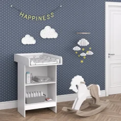 Vicco Wickeltisch Leo weiß Baby Wickelregal Babymöbel Kommode Wickelkommode