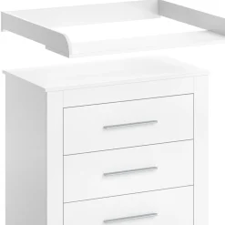 Vicco Wickeltisch MIRO Wickelkommode mit Aufsatz Wickelregal Kommode Schubladen