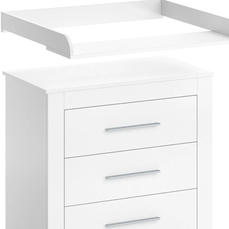 Vicco Wickeltisch MIRO Wickelkommode mit Aufsatz Wickelregal Kommode Schubladen