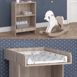 Vicco Wickeltisch Wickelkommode Wickelschrank Leo Wickelaufsatz Sonoma Ablage