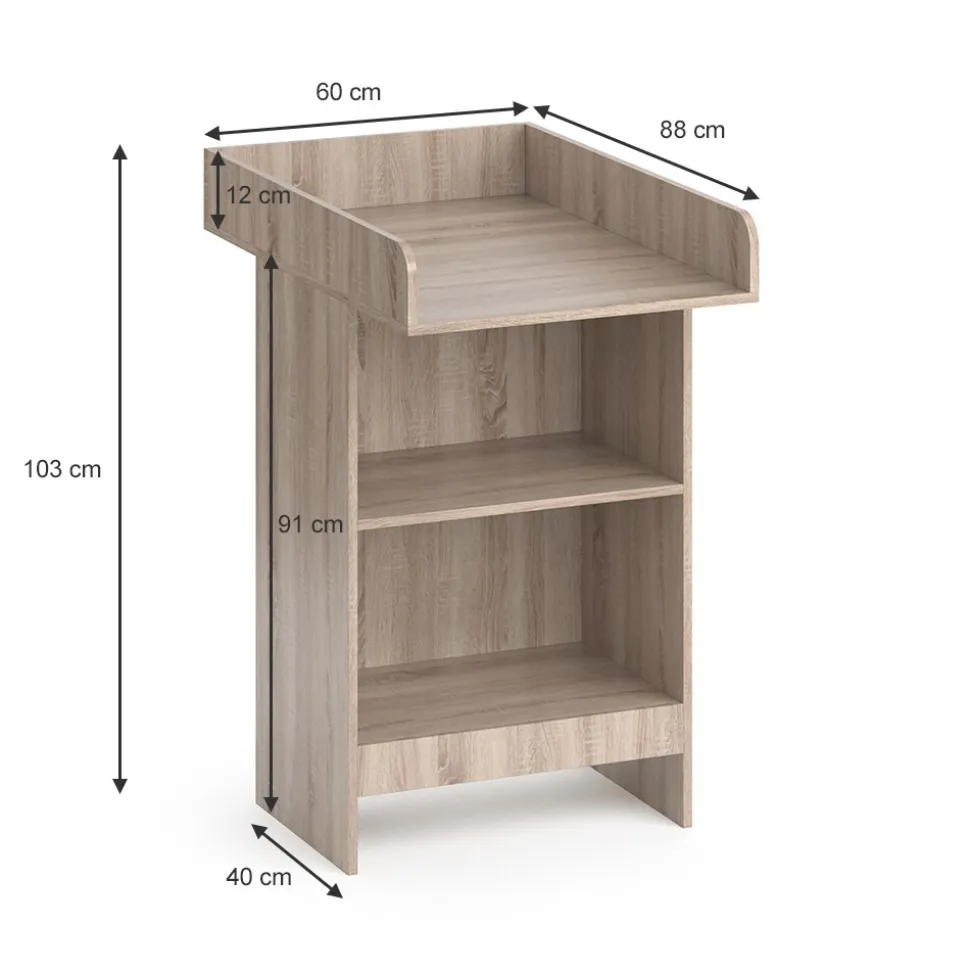 Vicco Wickeltisch Wickelkommode Wickelschrank Leo Wickelaufsatz Sonoma Ablage