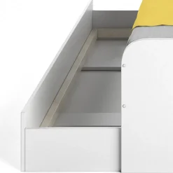 VitaliSpa Bett Enzo Jugendbett mit Gästeliege Funktionsbett 90x200 cm Weiß