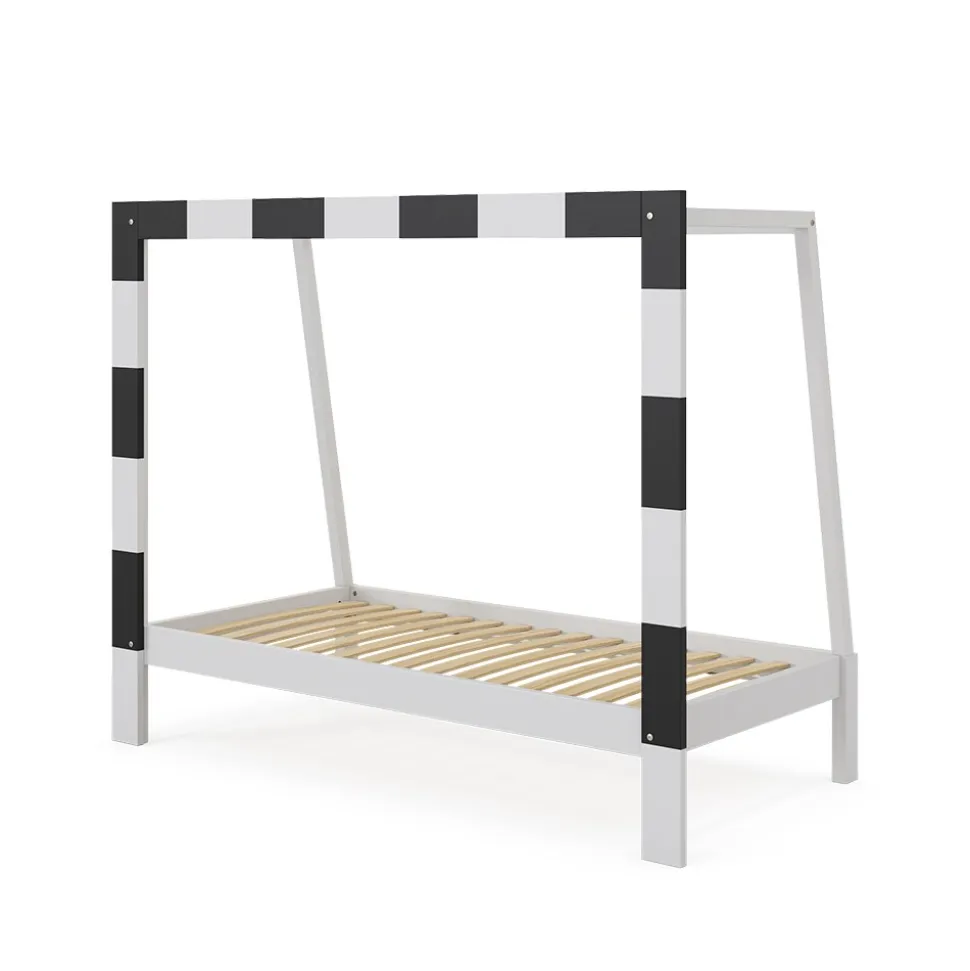 Vitalispa Kinderbett Fußballtor Weiß 178 x 142,5 cm ohne Matratze