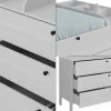 Vitalispa Wickelkommode Ajaton Weiß 133 x 98,4 mit 3 Schubladen