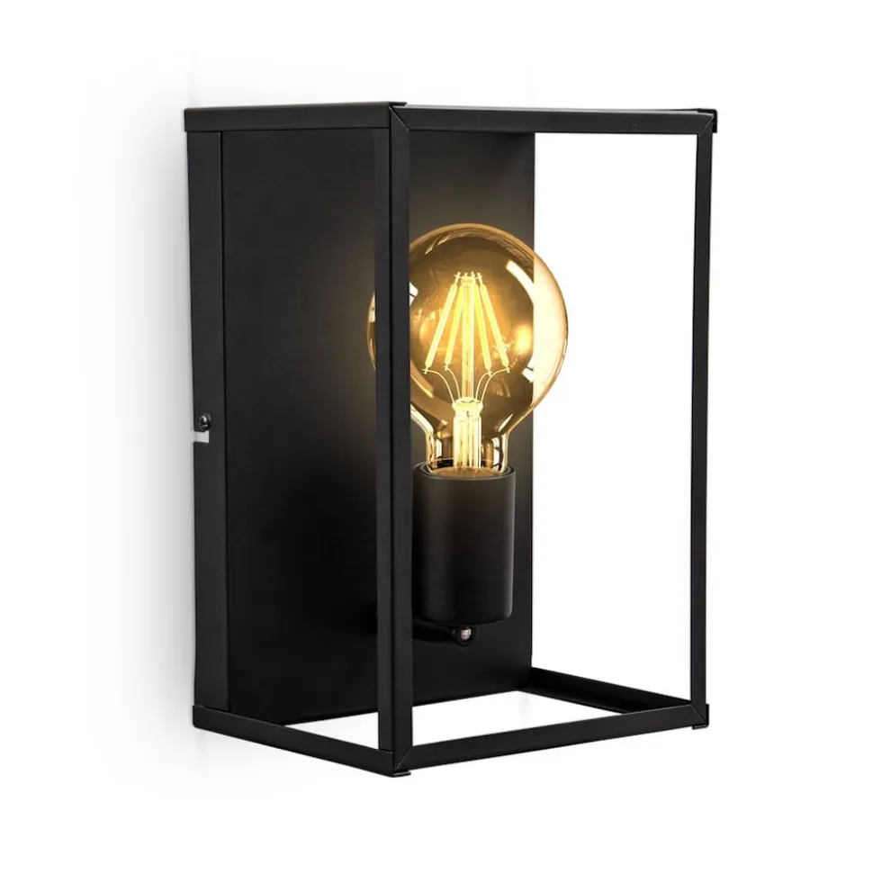 Wandleuchte, schwarz, 1xE27 max. 60W exkl.