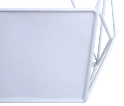 Wandregal MCW-K79, Hängeregal Dekoregal Küchenregal Regal, Metall 44x23x11cm ~ weiß