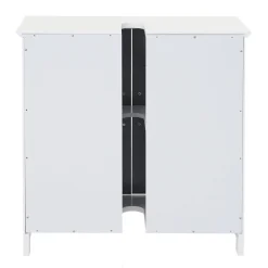 Waschbeckenunterschrank MCW-A85, Badschrank 60x60x30cm ~ grau