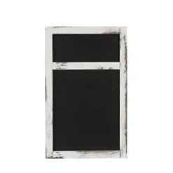 Werbetafel MCW-C51, Wandtafel Kreidetafel, 55x34x2cm, Holz Shabby-Look Vintage ~ weiß