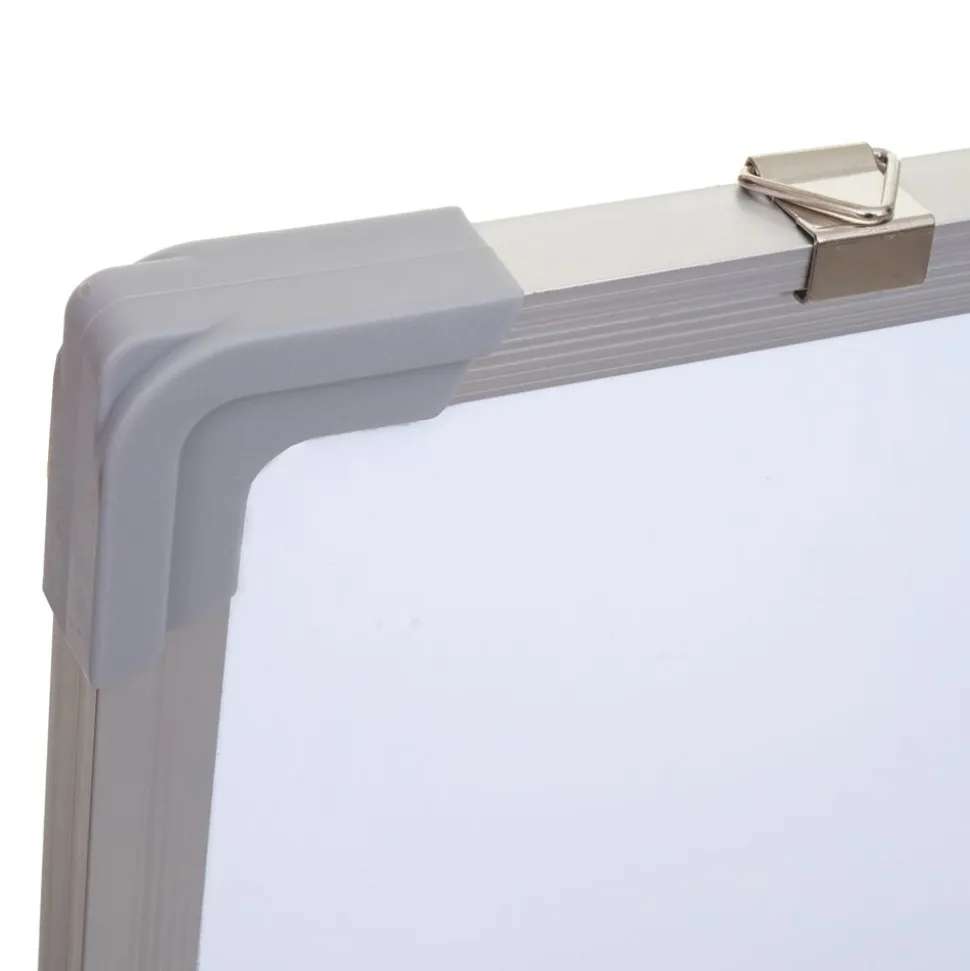 Whiteboard MCW-C84, Magnettafel Memoboard Pinnwand, inkl. Zubehör ~ 90x60cm