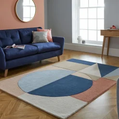 Wollteppich geometrisch Pastell-Bunt 200 x 290 cm - DEBEN | Kadima